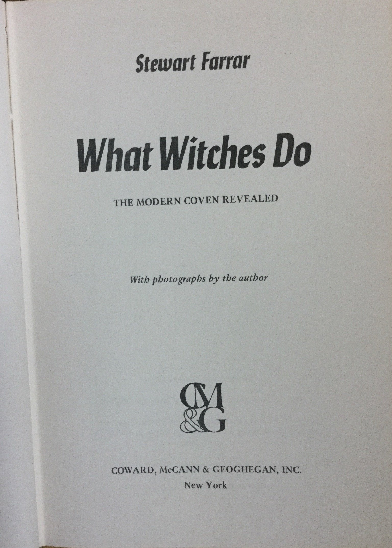 What witches do: A modern coven revealed,Used