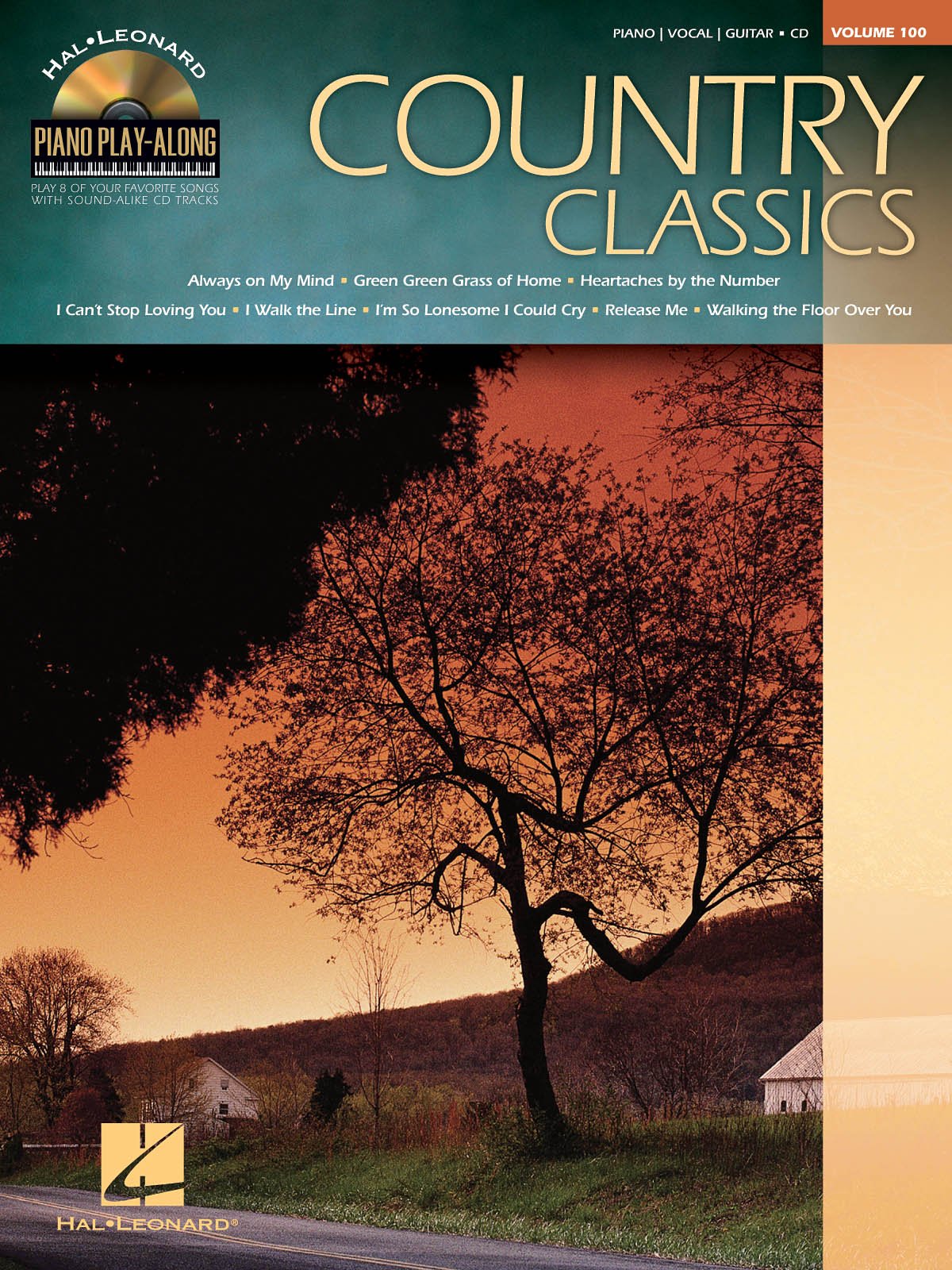 Country Classics: Piano PlayAlong Volume 100,New
