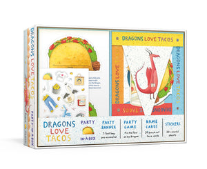 Dragons Love Tacos PartyinaBox: Includes FoldOut Game, Banner, and 20 Sticker Sheets,New