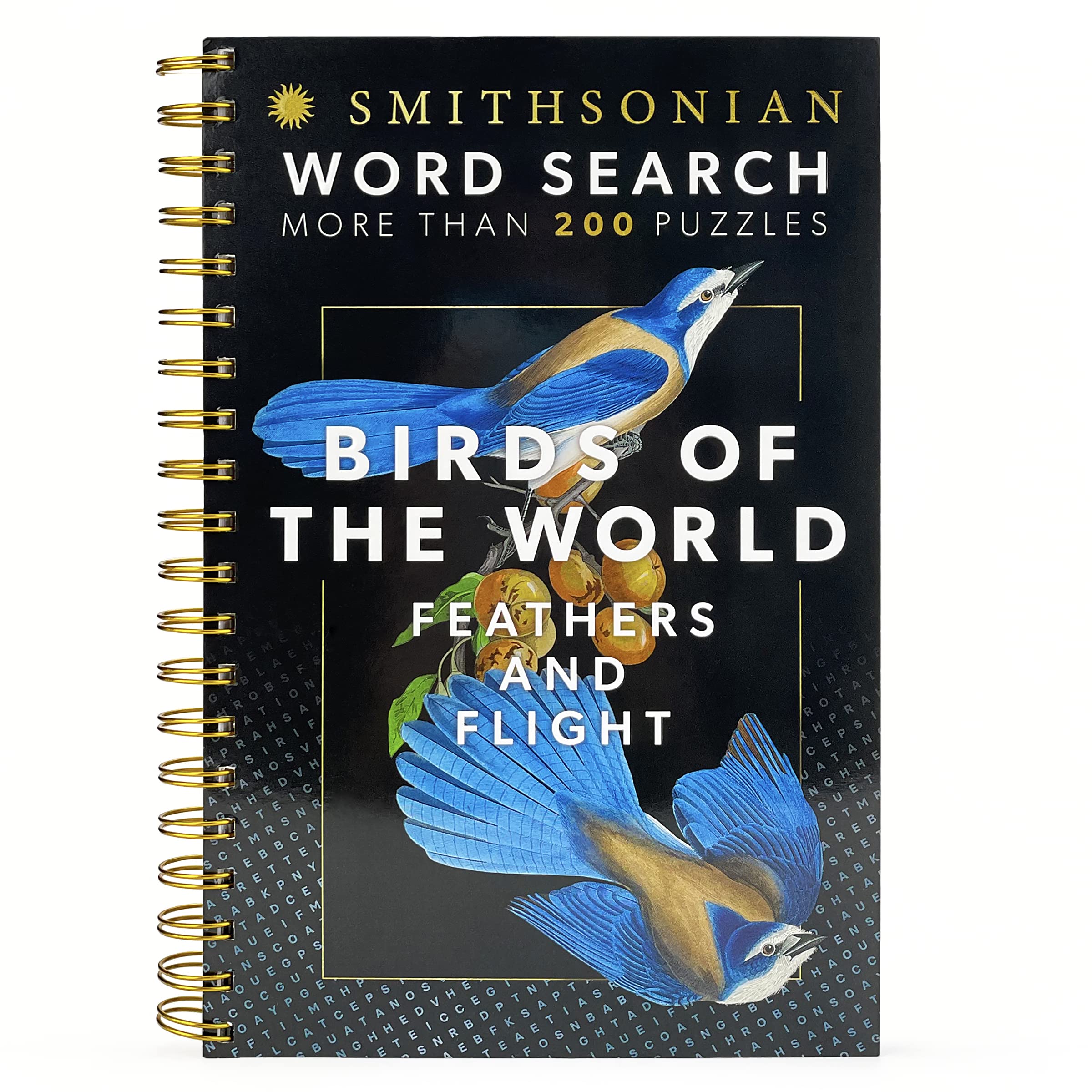 Smithsonian Word Search World Of Birds: Flocks And Feathers  Spiralbound Puzzle Multilevel Word Search Book For Adults Includ,Used