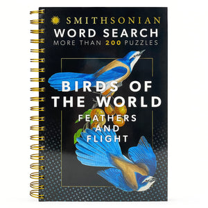 Smithsonian Word Search World Of Birds: Flocks And Feathers  Spiralbound Puzzle Multilevel Word Search Book For Adults Includ,Used