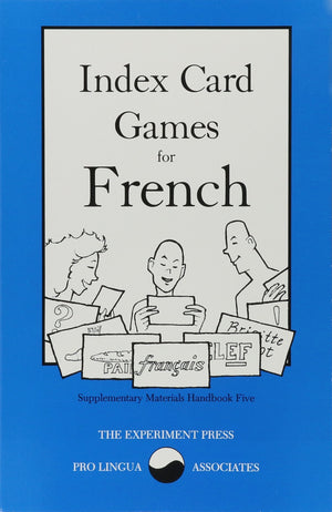 Index Card Games For French (Supplementary Materials Handbook),New