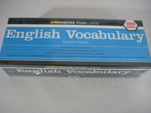 English Vocabulary (SparkNotes Study Cards),Used
