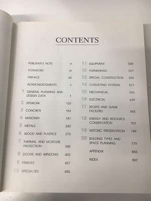 Architectural Graphic Standards, 9Th Edition,New