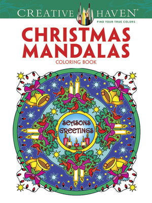 Creative Haven Christmas Mandalas Coloring Book (Creative Haven Coloring Books),Used