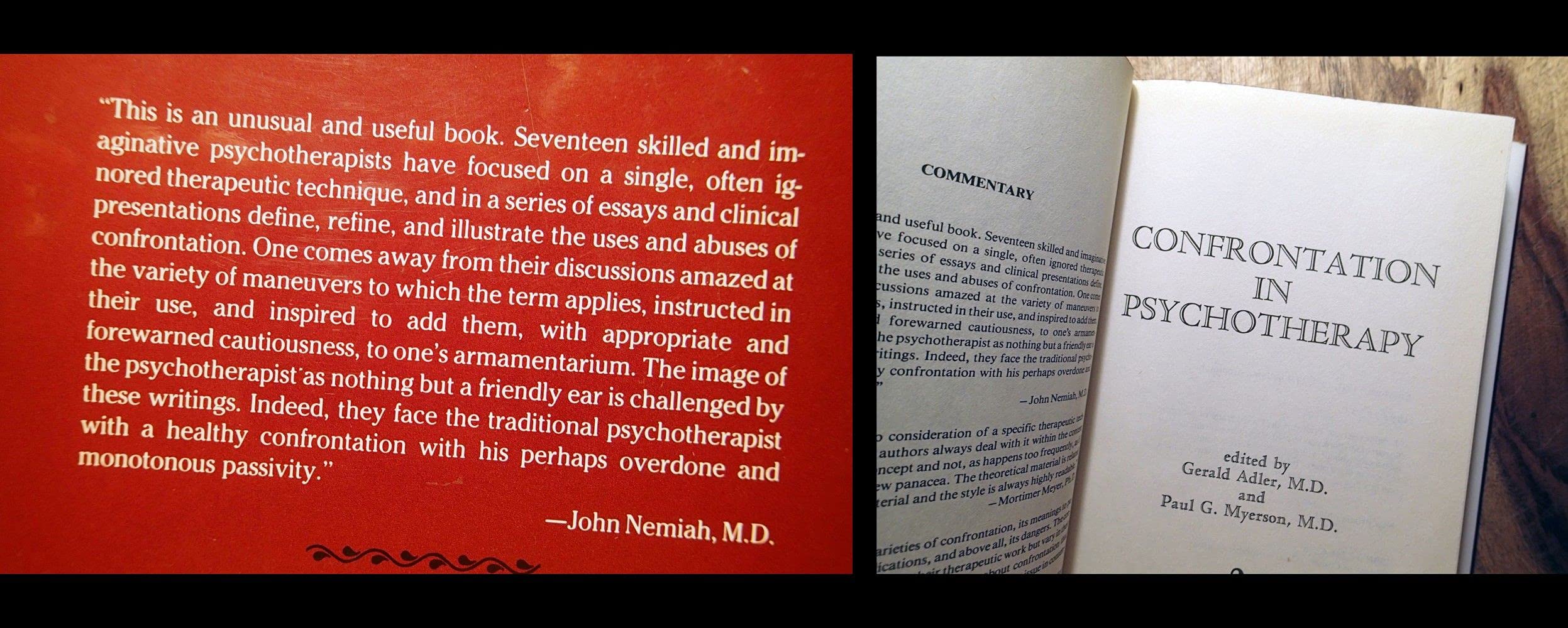 Confrontation In Psychotherapy
