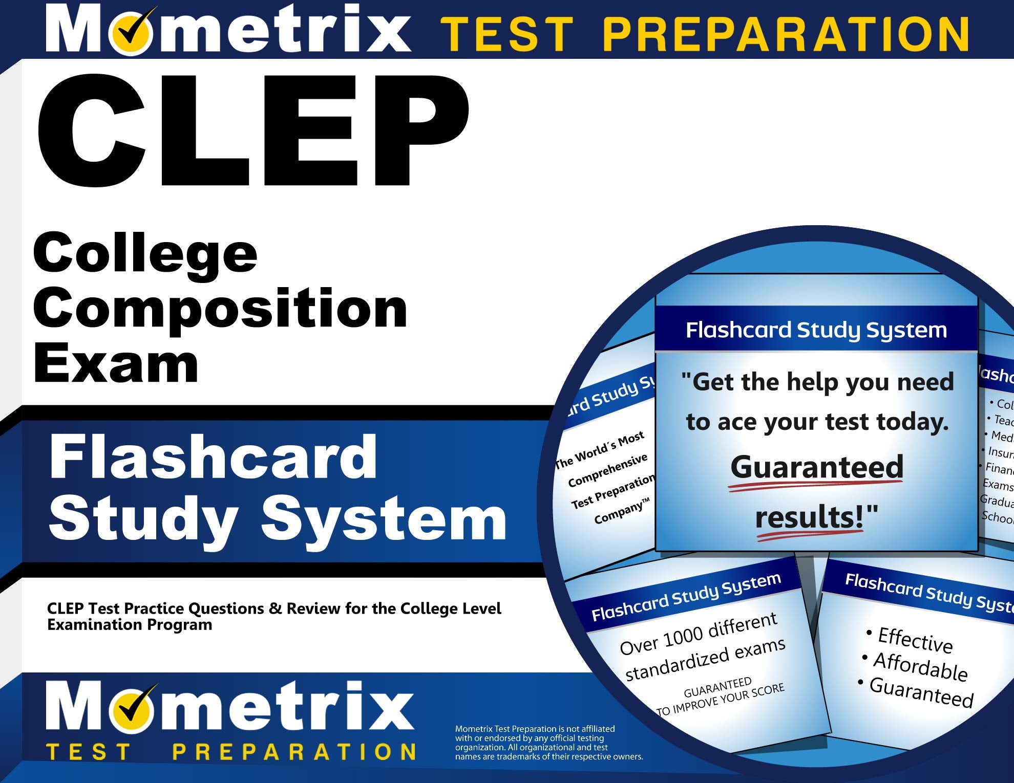 Clep College Composition Exam Flashcard Study System: Clep Test Practice Questions & Review For The College Level Examination Pr,Used