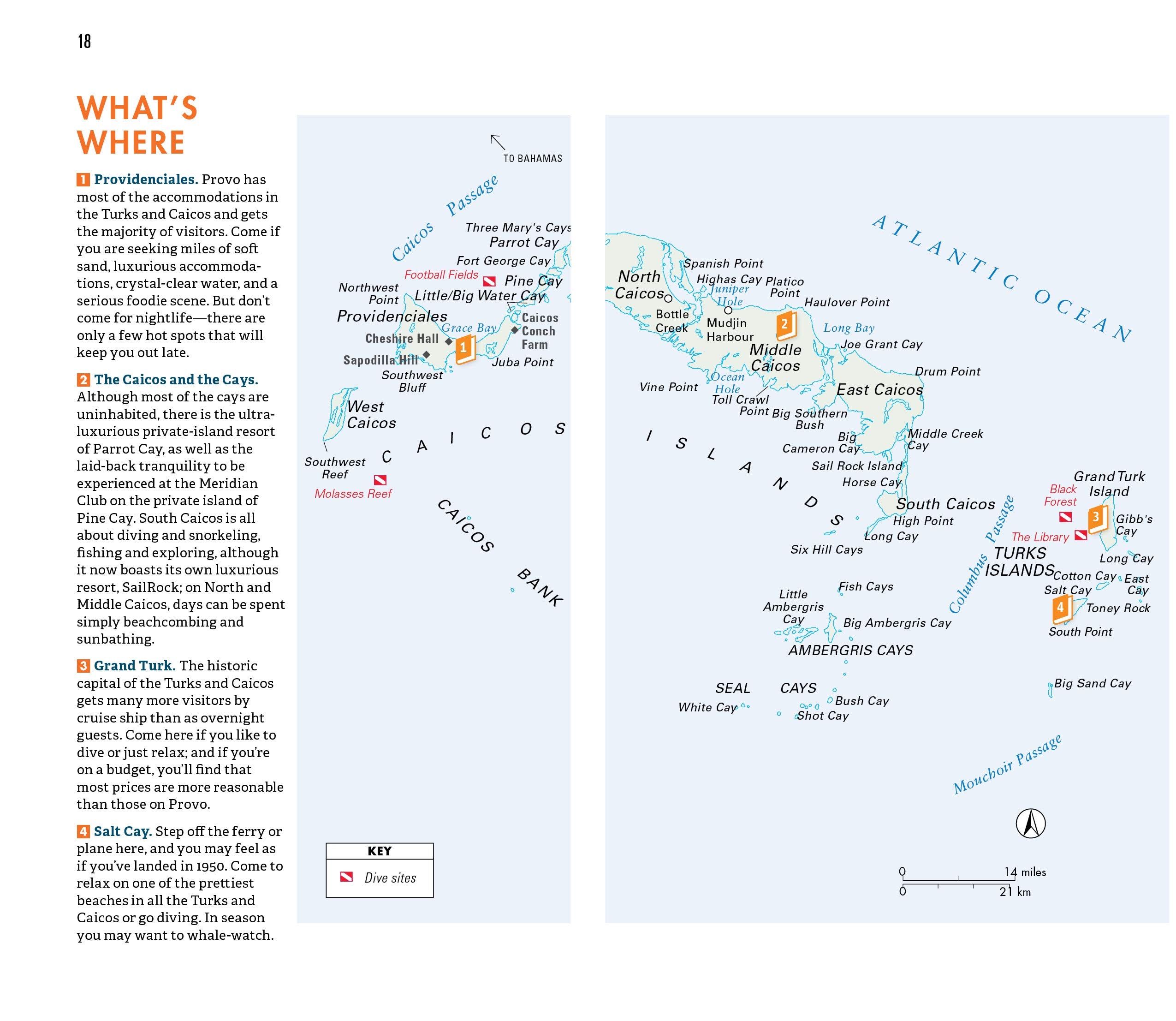 Fodor's In Focus Turks & Caicos Islands (Fullcolor Travel Guide),Used