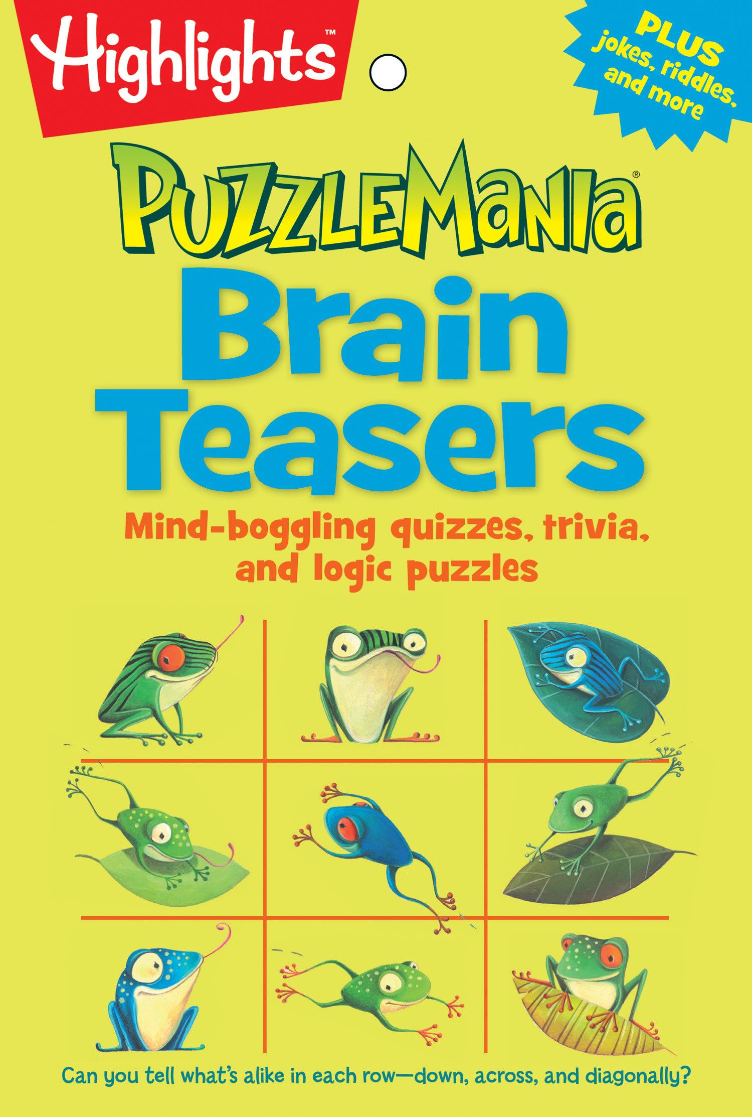 Brain Teasers: Mindboggling quizzes, trivia, and logic puzzles (Highlights Puzzlemania Puzzle Pads),Used