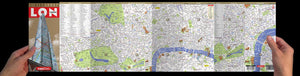StreetSmart London Map by VanDam  City Center Street Map of London, England  Laminated folding pocket size city travel and Tub,Used
