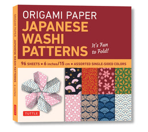Origami Paper  Japanese Washi Patterns  6'  96 Sheets: Tuttle Origami Paper: Origami Sheets Printed with 8 Different Patterns,Used