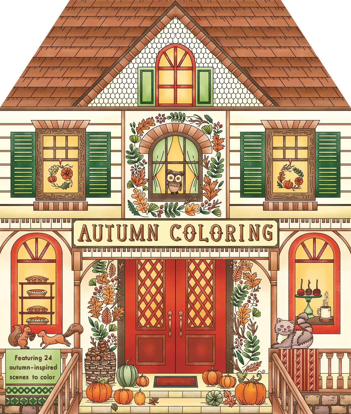 Autumn Coloring: Featuring 24 SweaterWeather Scenes to Color,New