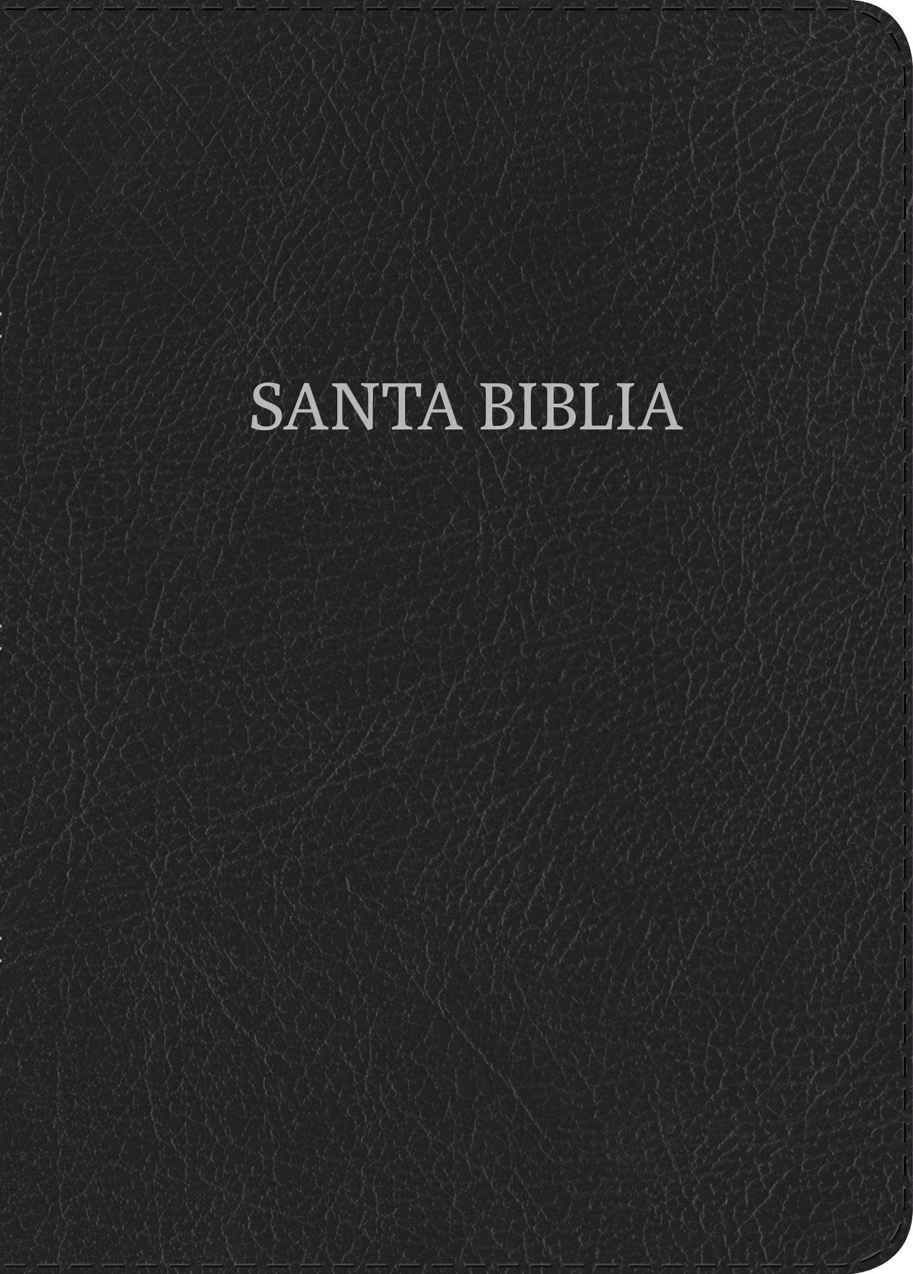 Biblia Reina Valera 1960 Compacta, Letra Grande, negro, piel fabricada  RVR 1960 Compact Bible Large Print Black, Bonded Leather