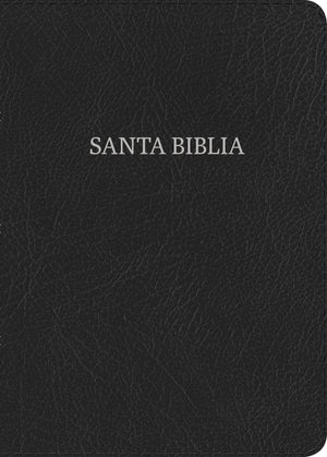 Biblia Reina Valera 1960 Compacta, Letra Grande, negro, piel fabricada  RVR 1960 Compact Bible Large Print Black, Bonded Leather
