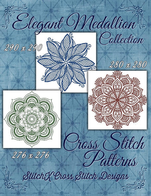 Elegant Medallion Collection  Cross Stitch Patterns,Used