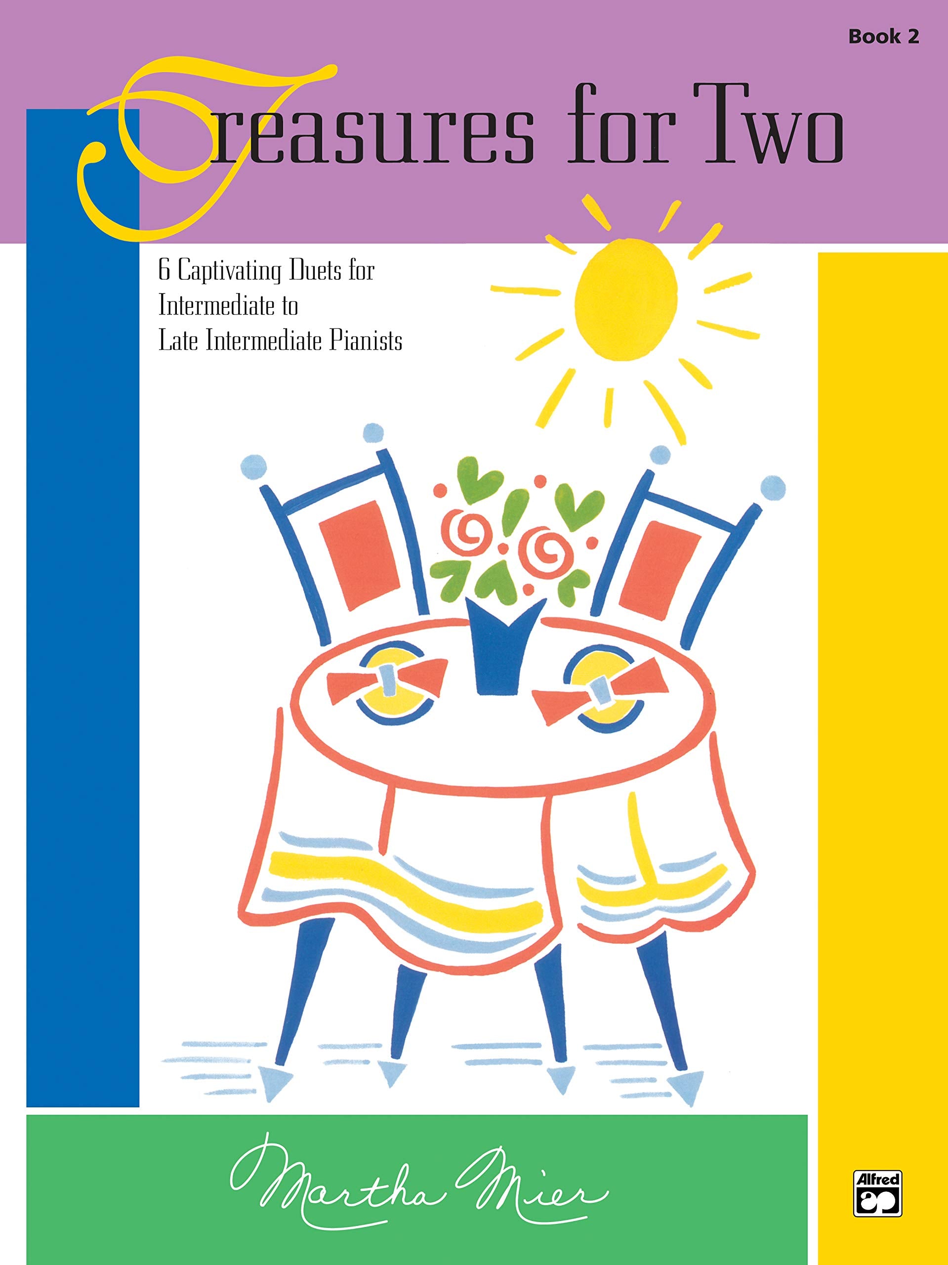 Treasures for Two, Bk 2: 6 Captivating Duets for Intermediate to Late Intermediate Pianists,Used