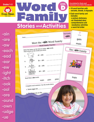 Word Family Stories And Activities, Level D