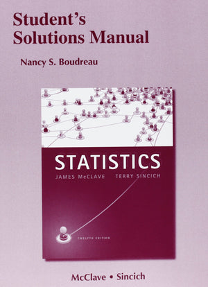 Student's Solutions Manual for Statistics,New