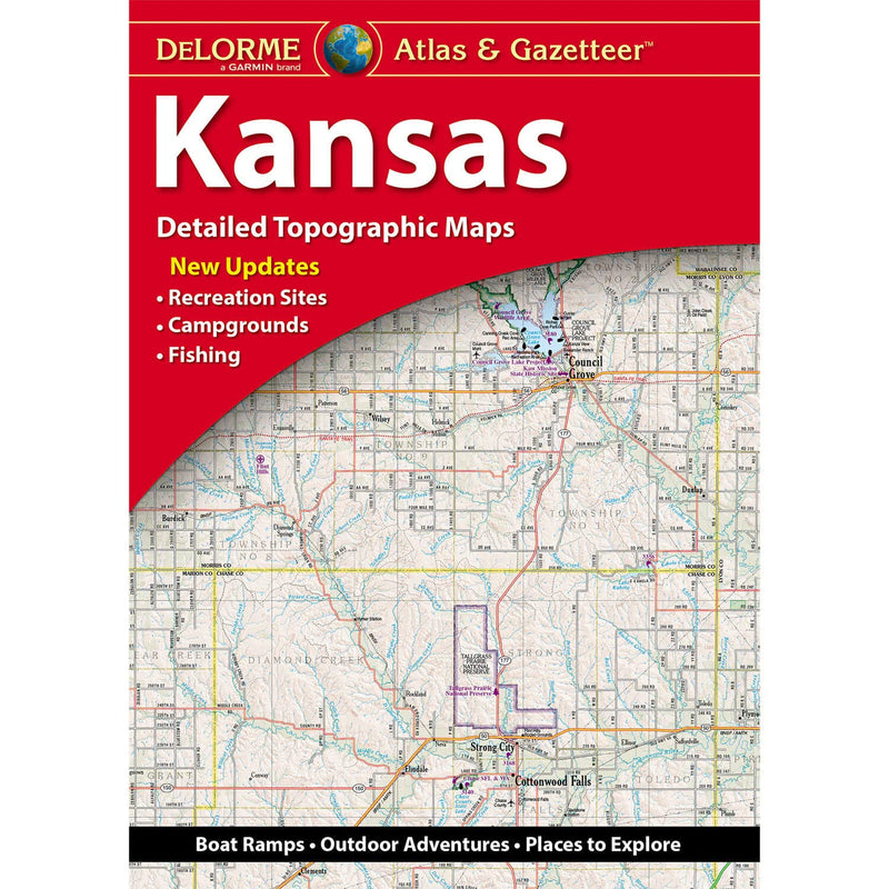 Kansas Atlas & Gazetteer (Delorme Atlas & Gazetteer),Used