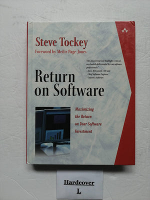 Return On Software: Maximizing The Return On Your Software Investment,Used
