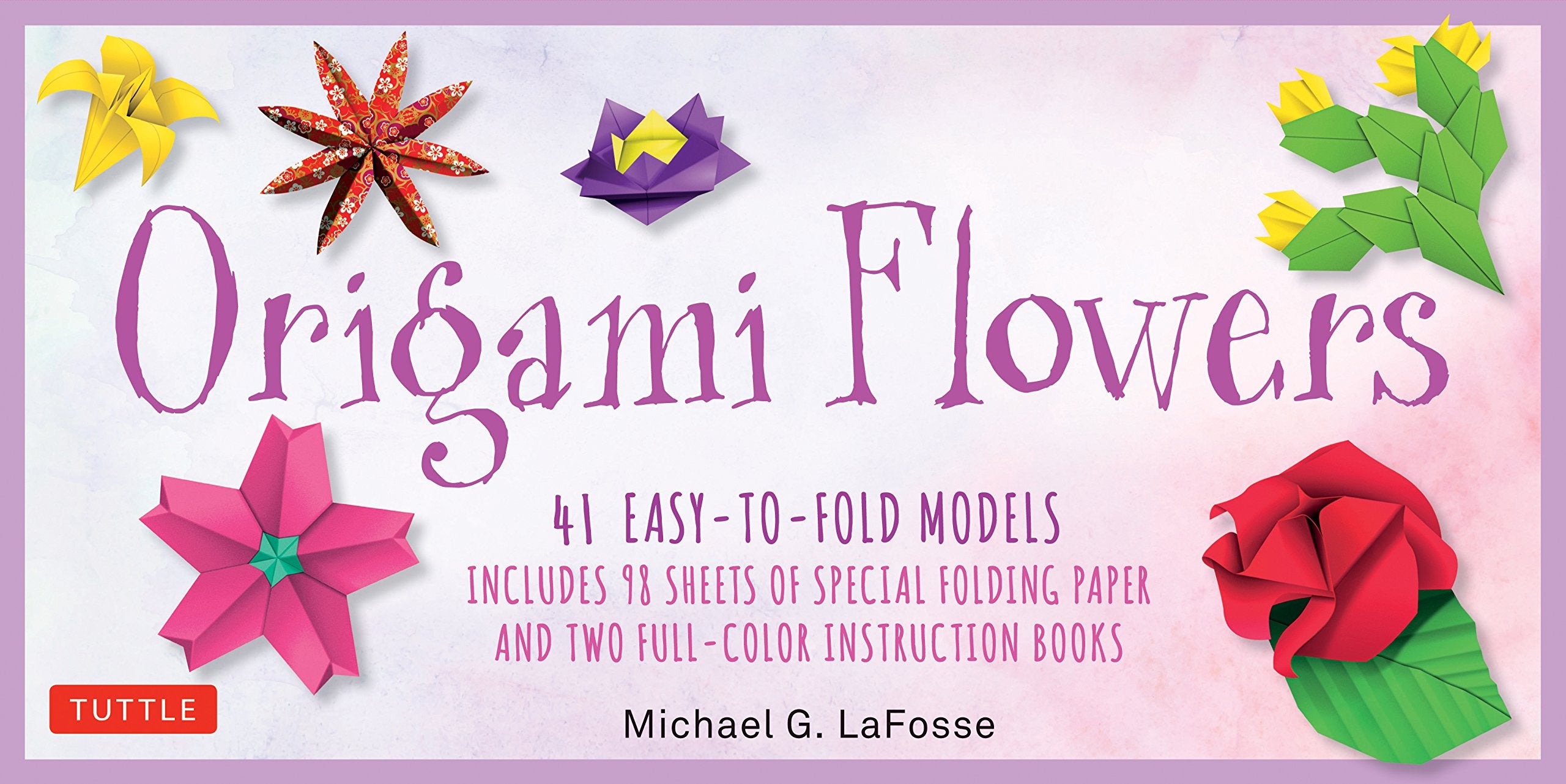 Origami Flowers Kit: 41 Easytofold Models  Includes 98 Sheets Of Special Origami Paper (Kit With Two Origami Books Of 41 Proj,New