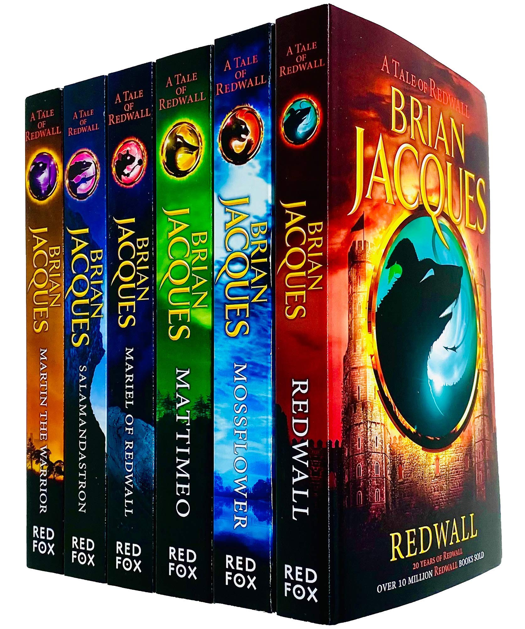 Redwall Series Books 1  6 Collection Set by Brian Jacques (Redwall, Mossflower, Mattimeo, Mariel of Redwall, Salamandastron & M