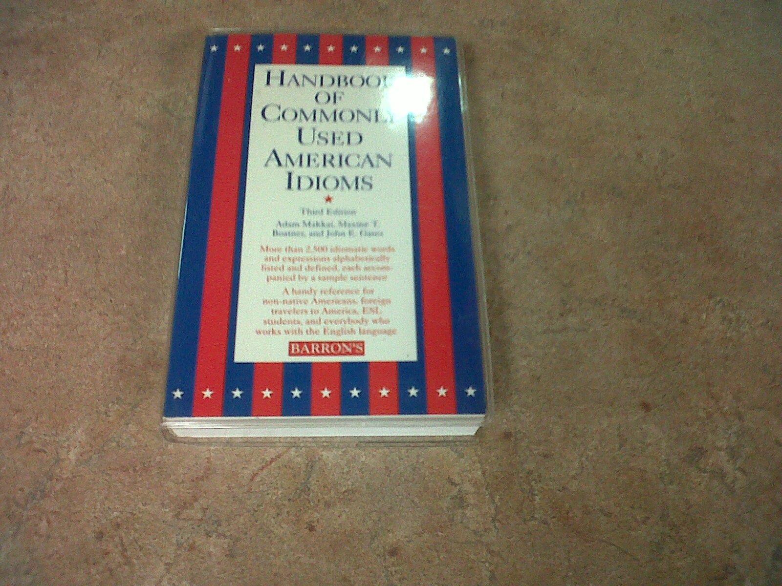 Handbook Of Commonly Used American Idioms,New