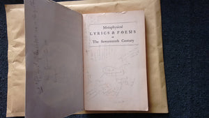 Metaphysical Lyrics And Poems Of The Seventeenth Century: Donne To Butler,Used