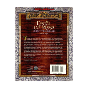Drizzt Do'Urden's Guide to the Underdark (AD&D/Forgotten Realms),New