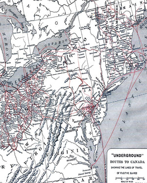Underground Routes To Canada: Showing Lines Of Travel Of Fugitive Slaves  Softcover Isometric Graph Paper Triangle Grid Book  10,Used