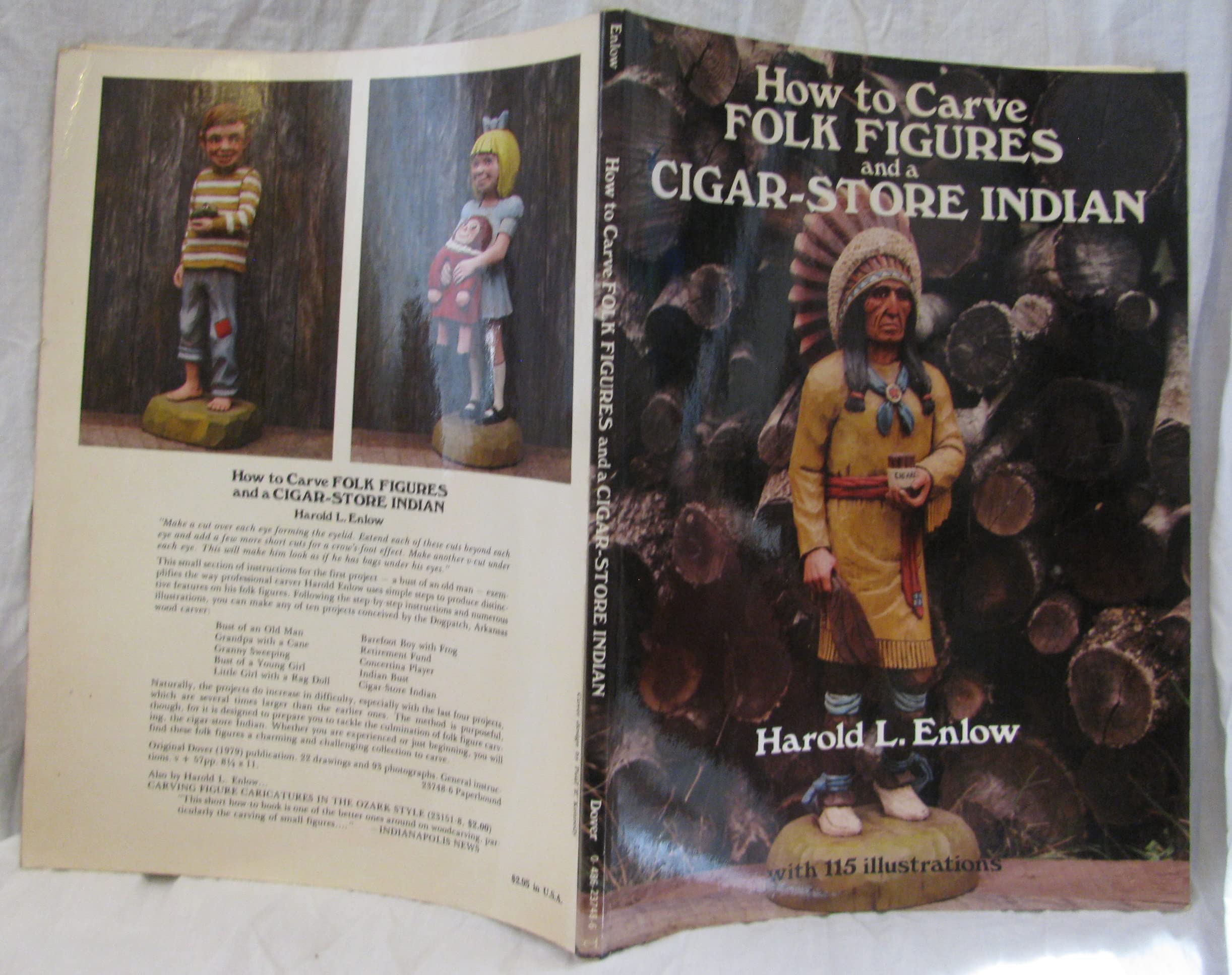 How to Carve Folk Figures and a CigarStore Indian (Dover Pictorial Archive Series),Used