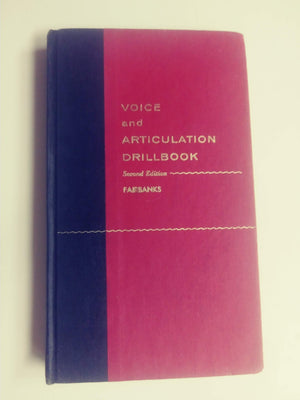 Voice And Articulation Drillbook