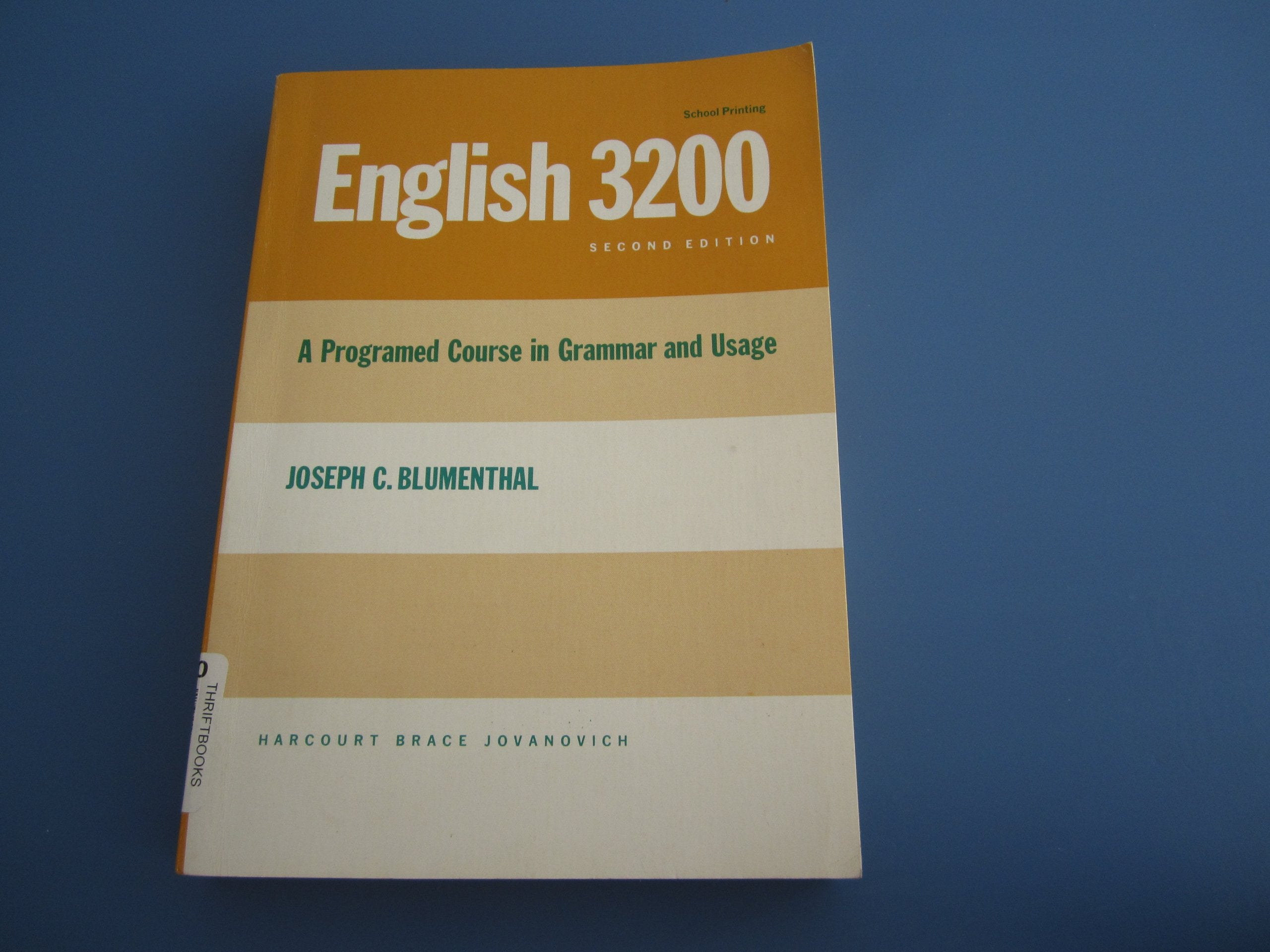 English 3200: A Programmed Course in Grammar and Usage,Used