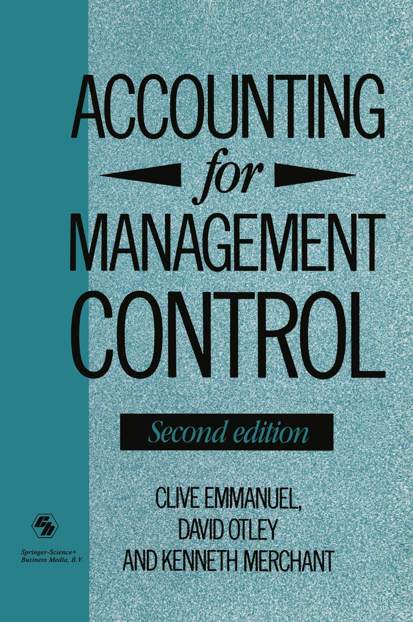 Accounting for Management Control (The Routledge History of Economic Thought Series),Used