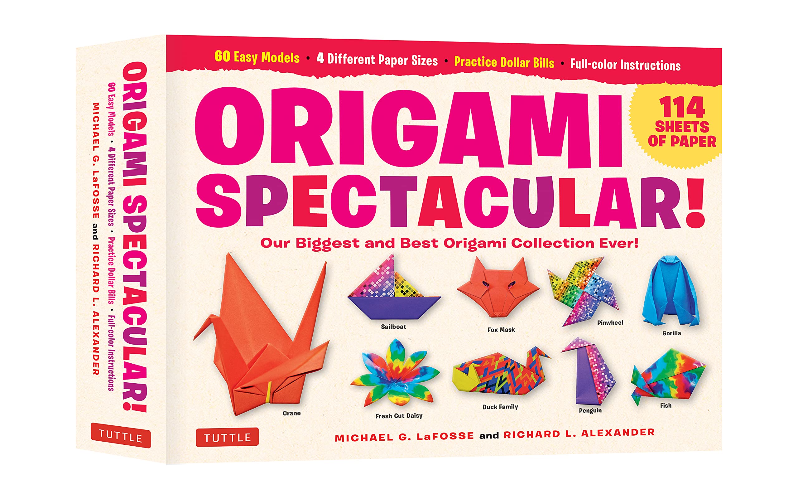 Origami Spectacular Kit: Our Biggest And Best Origami Collection Ever! (114 Sheets Of Paper; 60 Easy Projects To Fold; 4 Differe,Used