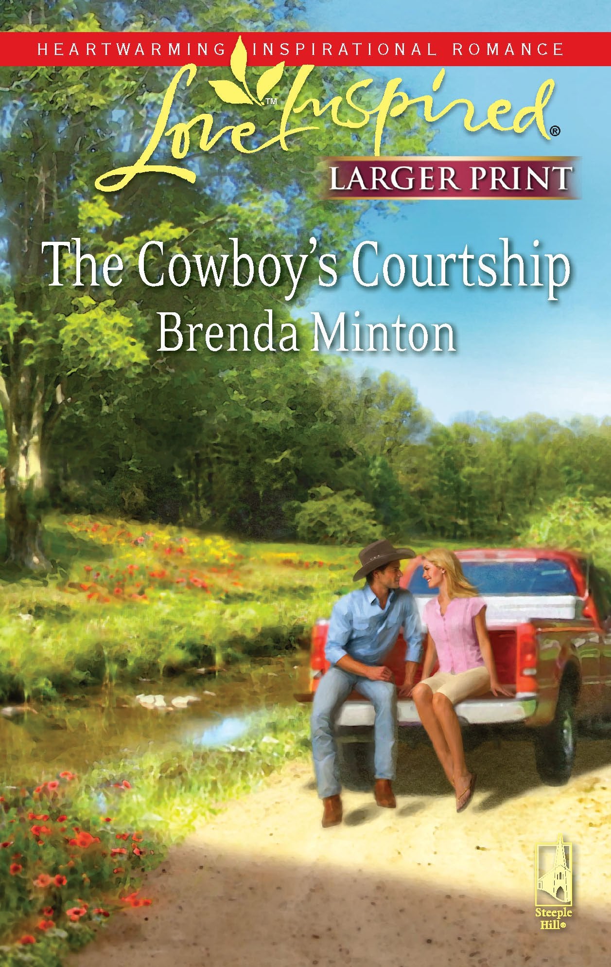 The Cowboy's Courtship (Love Inspired Large Print),Used
