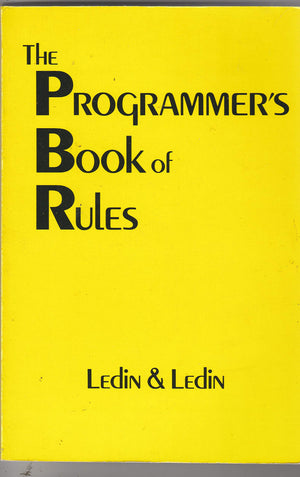 The Programmer's Book of Rules,Used