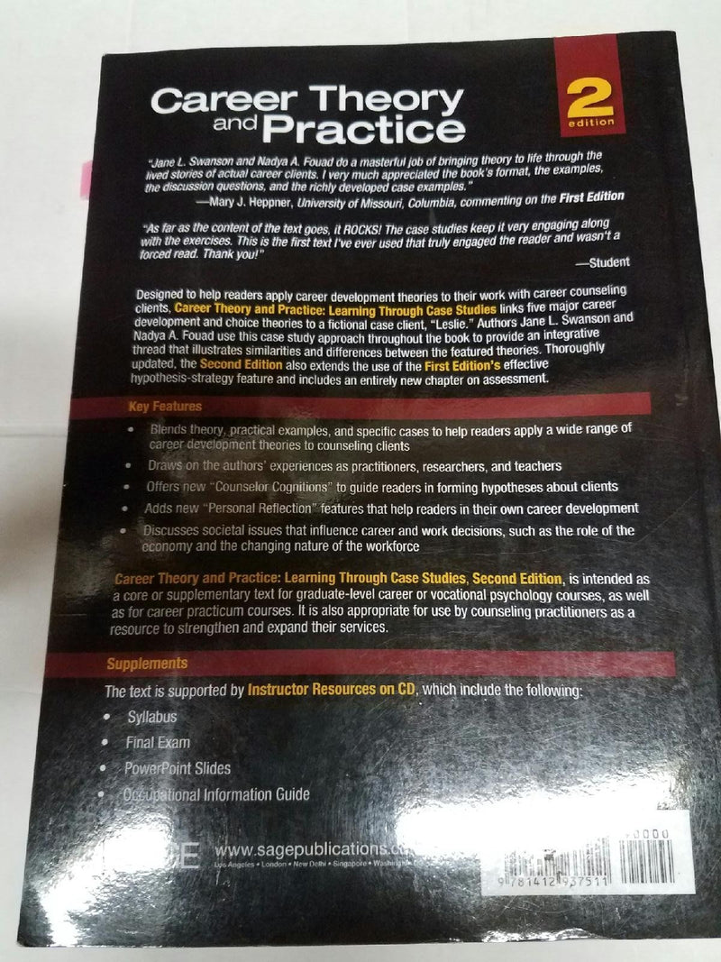 Career Theory and Practice: Learning Through Case Studies,Used