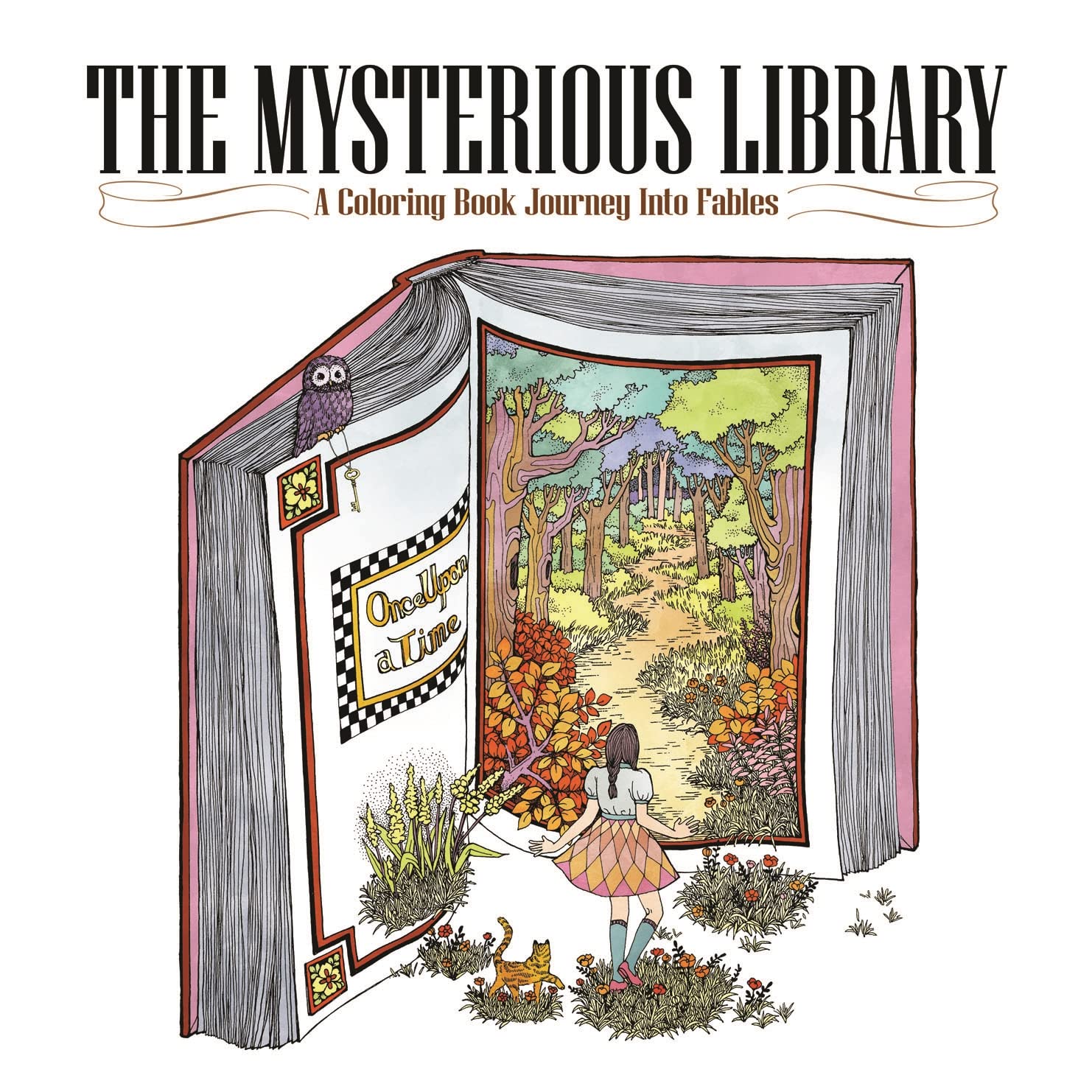 The Mysterious Library: A Coloring Book Journey Into Fables,Used