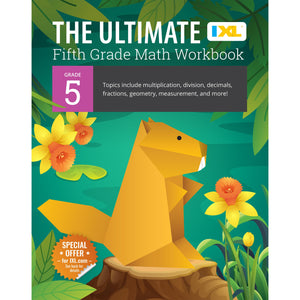 Ixl The Ultimate 5Th Grade Math Workbooks, Mathematics Book For Kids Ages 1011 Covering Multiplication, Division, Fractions, De