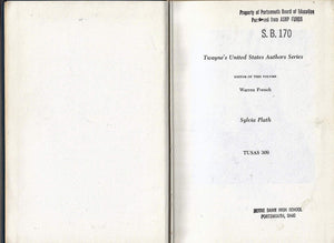 Sylvia Plath (Twayne's United States Authors Series),Used