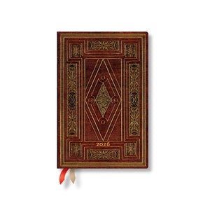 Paperblanks | 2026 First Folio | ShakespeareS Library | 12Month Planner | Mini | Vertical | Elastic Band | 160 Pg | 100 Gsm