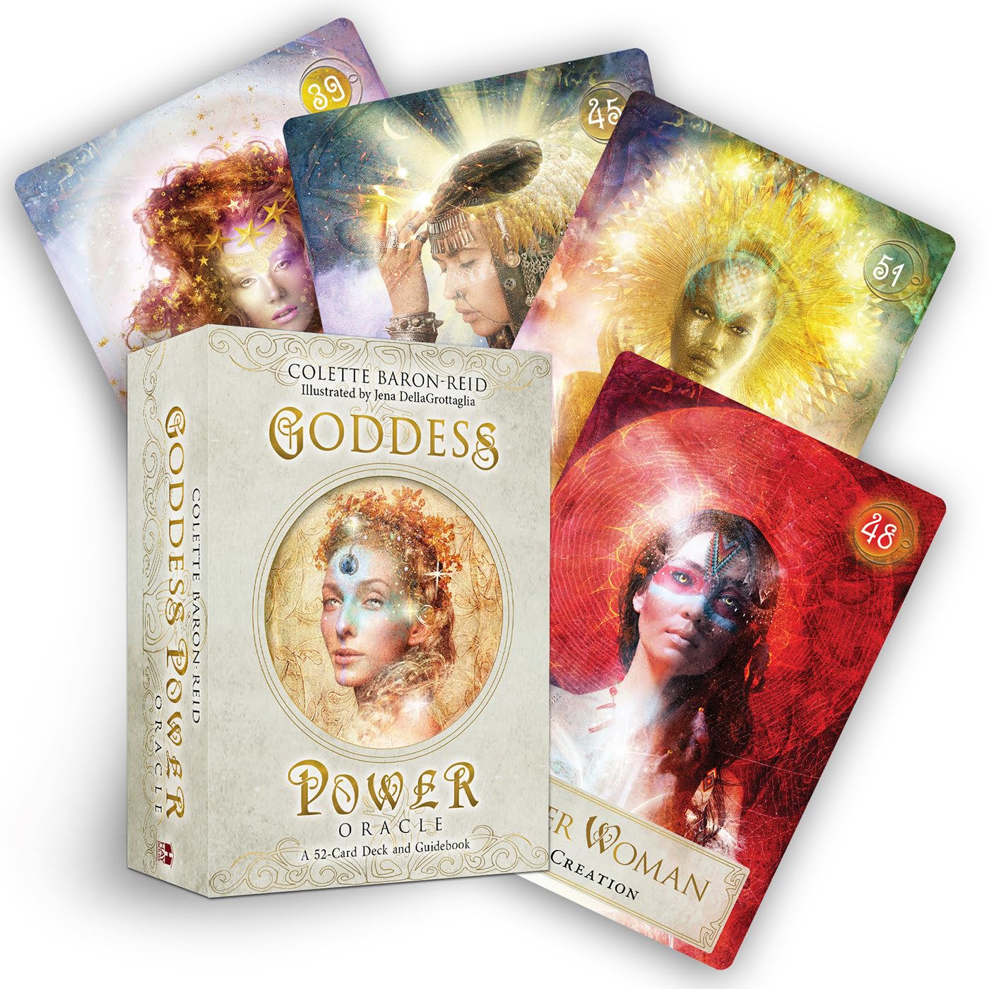 Goddess Power Oracle (Standard Edition): A 52Card Deck and GuidebookGoddess Love Oracle Cards for Healing, Inspiration, and Div,New