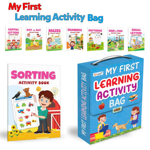 My First Activity Box : Kids First Activity Little Library, Activity Book For Kids, Early Learning Books, Picture Book Collection, Box Of 8 Activity Books