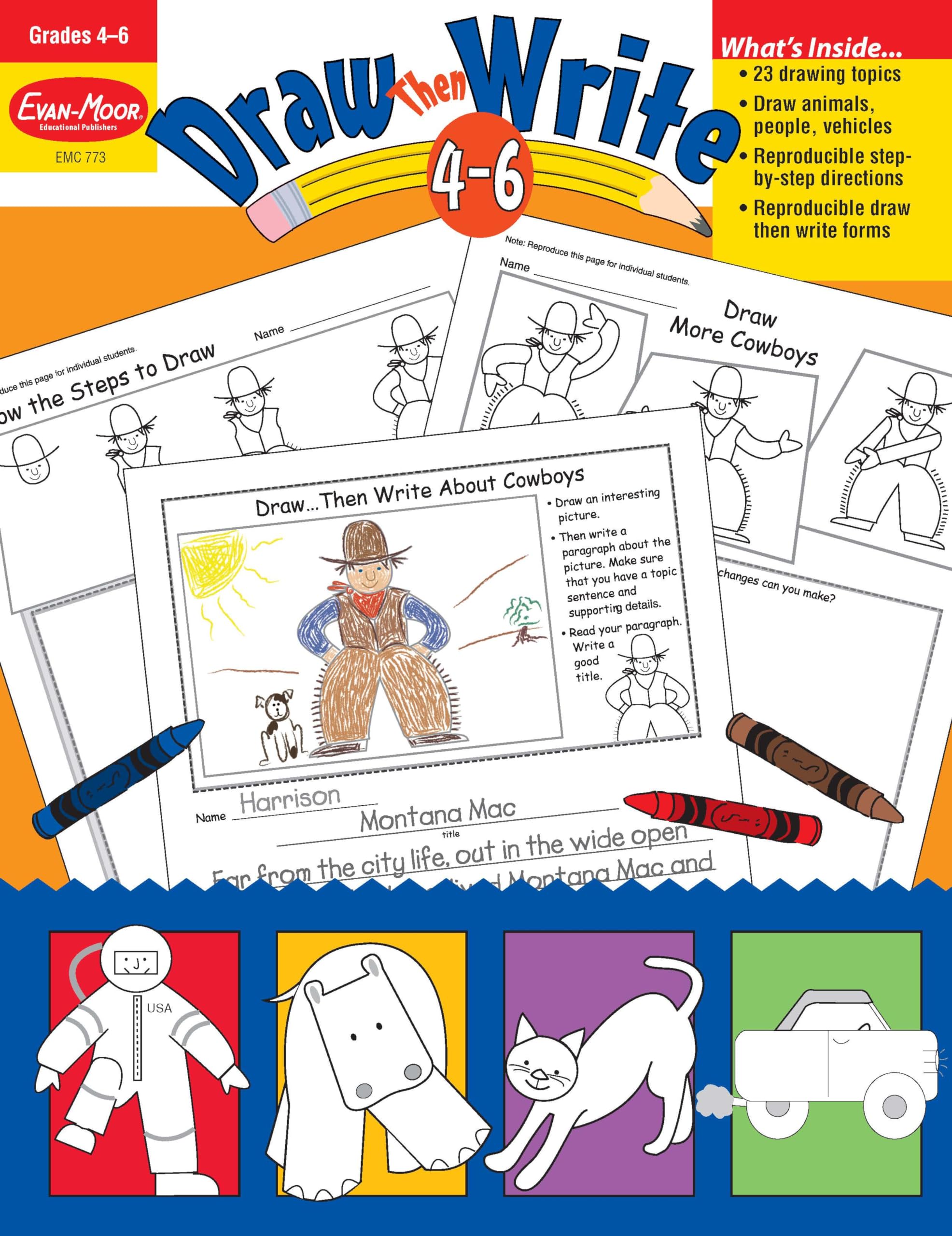 Draw...Then Write, Grades 46,New