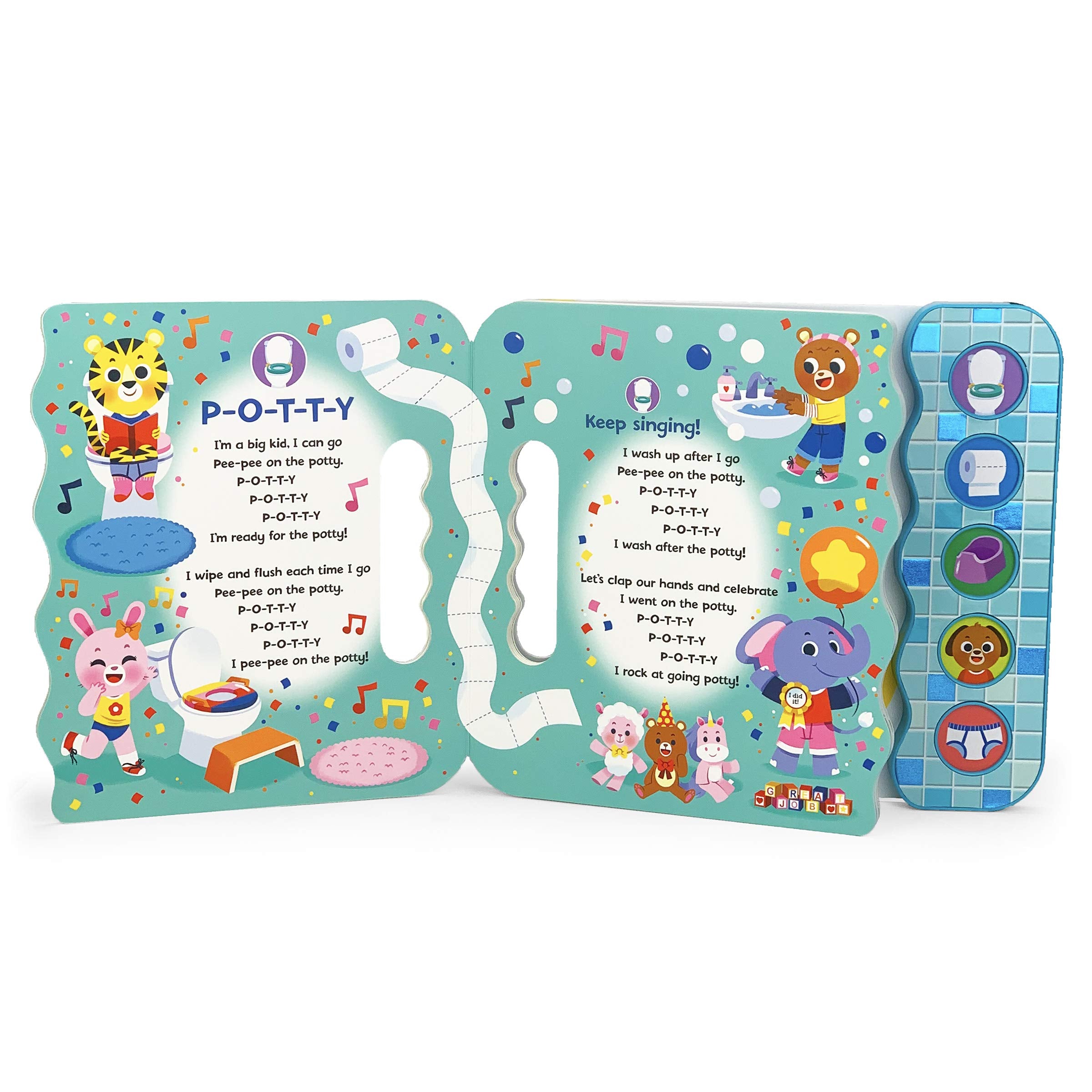 Everybody Potties  Songs To Help You Go! 5Button Song Children'S Board Book, Potty Training (Early Bird Song Books)