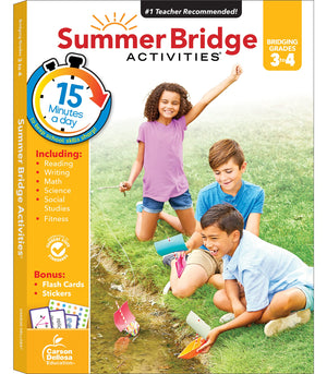 Summer Bridge Activities 3Rd To 4Th Grade Workbook, Activity Book With Math, Reading Comprehension, Science, Fitness, Social Stu