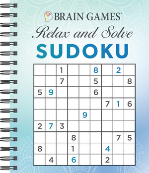 Brain Games  Relax and Solve: Sudoku (Blue),Used