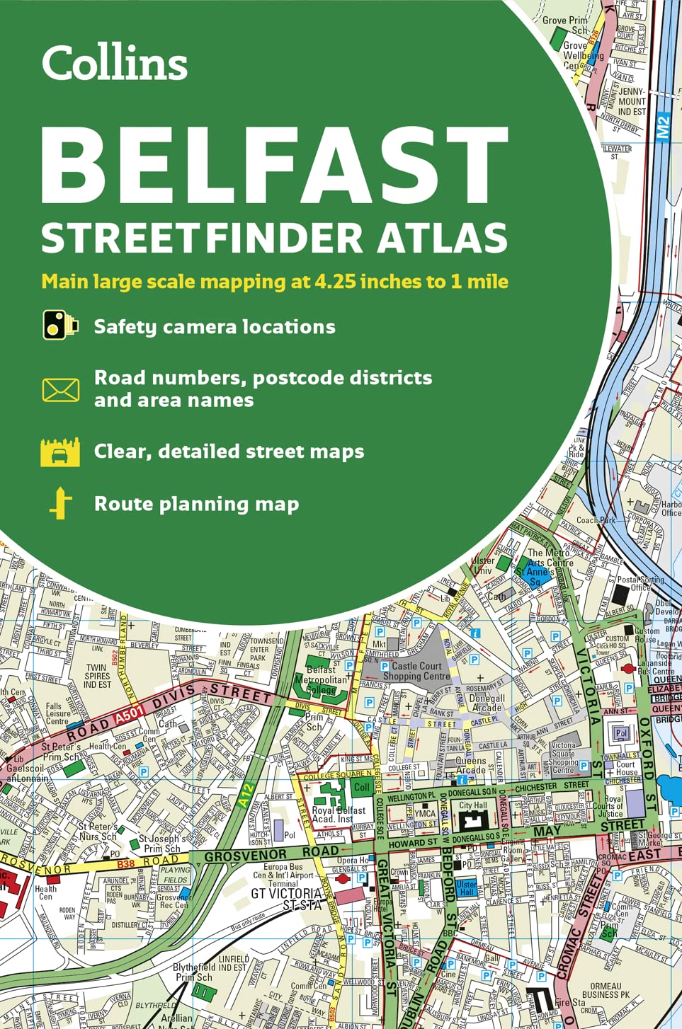 Collins Belfast Streetfinder Colour Atlas,Used