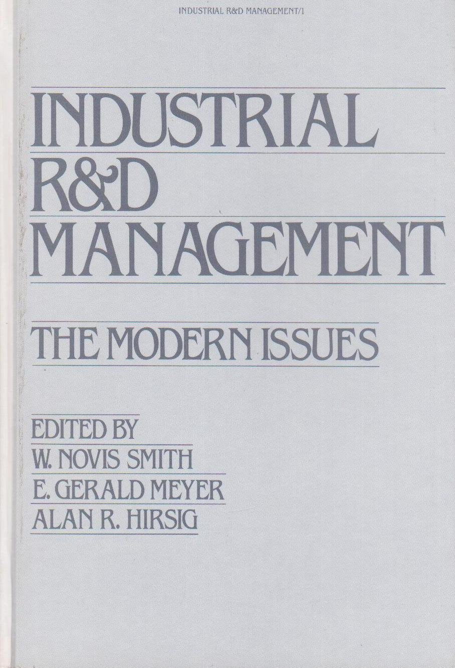 Industrial R & D Management: The Modern Issue,Used